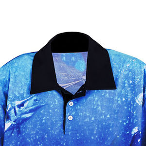 Camisas de pesca de talla grande al por mayor de alta calidad, sublimación de poliéster, tela suave, manga larga, sublimación completa, protección UV OEM - Product Image 4