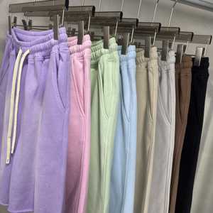 OEM personalizado de alta calidad de algodón francés Terry diseñador ácido lavado pantalones cortos XS tamaño gráfico de gran tamaño de la moda de impresión pantalones cortos de sudor - Product Image 3