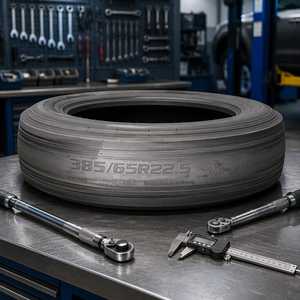 Neumáticos Resistentes a Cortes de Alta Velocidad y Estabilidad para Camiones de Bomberos, Neumáticos para Camiones Pesados 385/65R22.5 para Empresas de Logística en Carreteras de Montaña - Product Image 1