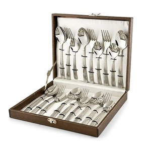 Ensemble de couverts en argent Offre Spéciale, ensemble de couverts en acier inoxydable avec poignée, ensemble de vaisselle, couverts polis miroir pour hôtel - Product Image 3
