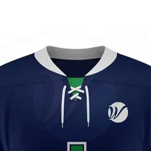 ¡Jersey de hockey sobre hielo hecho en fábrica de color sólido de nuevo estilo con nombre de equipo personalizado en stock! - Product Image 4