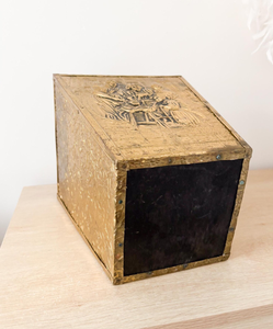 Jardinières d'extérieur en cuivre antique, design carré en relief, avec poignées latérales, pots et jardinières de jardin, décorations - Product Image 6