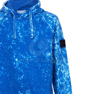 Sudadera con capucha de lavado ácido para hombre con estilo, jersey de tela mezclada de algodón con efecto lavado único para estilo de calle - Product Image 3