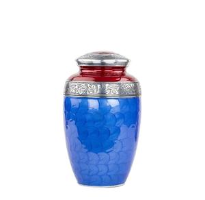 Handmade Modern Metal Cremation Urn <b>for</b> Human and Pet <b>Ashes</b> Large Personalized Burial Urn - Product Image 3