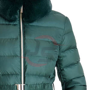 Chaqueta acolchada de punto transpirable de alta calidad para mujer, chaqueta de tamaño personalizado - Product Image 4