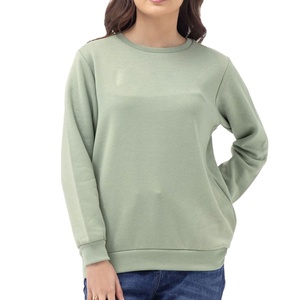 Nuevas sudaderas de algodón con cuello redondo para mujer, bordadas e impresas, estilo casual y holgado. - Product Image 1