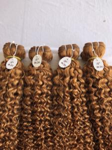 Top qualité supérieure 100% temple indien vierge 18 ''Kinky Curly Bundles Extensions donneur unique brut humain doux en gros indien - Product Image 5