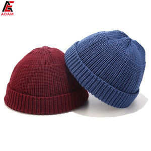 2023 Custom Logo 100% <b>Wool</b> <b>Beanie</b> <b>Hat</b> with Warm Fleece Lining & Ski Cuff High Quality Winter Collection Digital Puff Printing - Product Image 4