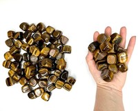 Pierres Roulées Polies Œil de Tigre de Qualité Supérieure, Agate Préférée pour l'Exportation, 15mm-20mm, Prix de Gros, Cristal Naturel Feng Shui pour la Maison
