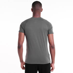 65% coton 35% polyester personnalisé logo privé vêtements d'entraînement vêtements de sport vêtements de fitness plaine blanc hommes t-shirt - Product Image 2