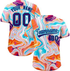 Maillot de baseball uniforme d'équipe des clubs de jeunes et des institutions sportives avec logo sublimé imprimé Support OEM - Product Image 1