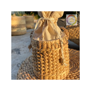 Sac fourre-tout en jacinthe tissé à la main pour femmes sac de plage léger avec intérieur spacieux et style rustique - Product Image 2