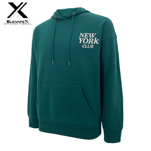 Pulls à capuche 100% coton pour hommes, sérigraphie de broderie thermique multicolore avec logo personnalisé pour vêtements décontractés à imprimé bouffant, vente en gros - Product Image 2