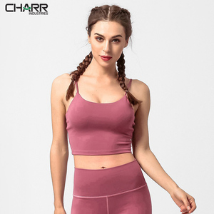 Venta caliente de las mujeres de la aptitud Sujetador deportivo acolchado Push-up Yoga Top transpirable ropa deportiva en Stock - Product Image 3