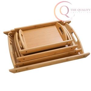 Plateau de service en bois massif de qualité supérieure avec finition soignée, idéal pour la table et la cuisine - Product Image 6
