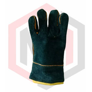 Gants en cuir de vachette très confortables imperméable sécurité du travail d'hiver travail industriel jardinage anti-dérapant - Product Image 3
