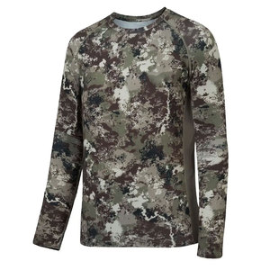 เสื้อแขนยาวคอกลมผู้ชาย ขายดี ผ้าเนื้อเดียว สำหรับปั่นจักรยาน ล่าสัตว์ ป้องกันรังสียูวี ระบายอากาศ แห้งเร็ว ผลิตจากโพลีเอสเตอร์/คอตตอน - Product Image 3