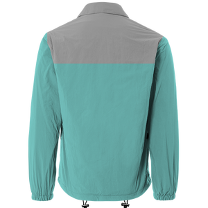 เสื้อแจ็กเก็ตผ้าไนลอนสำหรับผู้ชายเสื้อแจ็กเก็ตพิมพ์ลายหน้าอกสีทึบสำหรับฤดูใบไม้ร่วงฤดูหนาว - Product Image 6