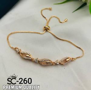 ขายส่งที่กำหนดเองทองเหลือง18พันทอง/สีขาวชุบทองมาร์คีสเซอร์โคเนียตัดเสน่ห์สร้อยข้อมือเทนนิส - Product Image 1