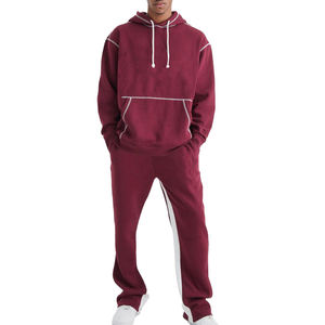 Conjunto Deportivo Informal de Invierno de Alta Calidad con Logotipo Personalizado, Transpirable, para Hombre, OEM, Sudadera con Capucha y Pantalones Deportivos - Product Image 1