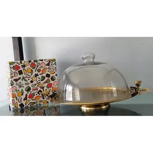 ขาตั้งเค้กทรงสูงทันสมัย ตกแต่งสไตล์มินิมอล โบโฮ  งานสแตนเลสแบบเรียบง่าย เป็นมิตรกับสิ่งแวดล้อม รุ่นใช้แล้วทิ้ง ZE-3446T - Product Image 2