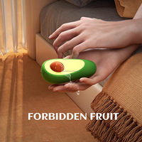 Avo Clitorale Massager Groothandel Fruitvormige Vibrator Clitoris Stimulator OEM Private Label Seks Speelgoed