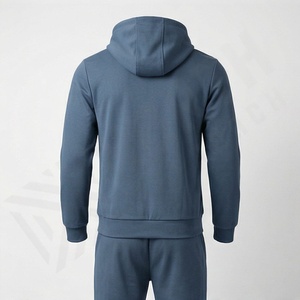 Ensemble de survêtement d'entraînement pour hommes, tissu respirant, logo personnalisé, 100% coton, léger, décontracté, vêtements de sport - Product Image 2