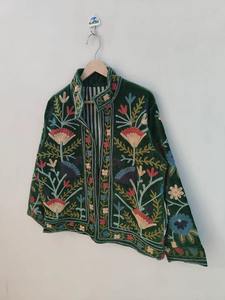 Handmade <b>Velvet</b> Suzani Boho <b>Jacket</b> for <b>Women</b> Colorful Embroidered Short Coat with Bohemian Style and Casual Comfort - Product Image 4