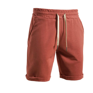 Pantalones cortos de gimnasio de verano informales para hombre, diseño OEM, cómodos CrossFit, Fitness, entrenamiento, deportes, correr, cintura media, algodón, compresión interior - Product Image 1