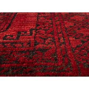 Kiaan Hand Knotted Wool Rugs <b>Red</b> & Orange Geometric Abstract Kilim Design for Home for Entryway Hallway 9x12 Rectangle for Teens - Product Image 3
