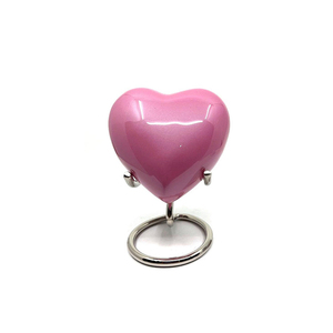 Urnas de metal para cenizas humanas Urnas de cremación decorativas personalizadas Urnas en forma de corazón hechas a mano para cenizas de mascotas a la venta - Product Image 1