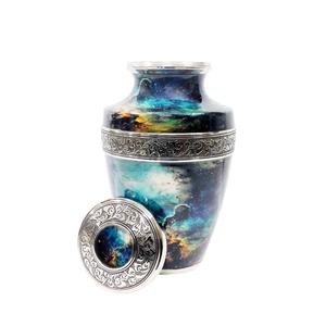 Fournitures de cercueil en métal de cercueil Urne de crémation moderne pour adultes cendres Urne commémorative classique faite à la main Urne souvenir à un coût abordable - Product Image 6