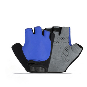 Guantes de Ciclismo de cuero genuino PU cuero sintético agarre de silicona antideslizante mantequilla mosca malla para deportes absorción de golpes montar - Product Image 1