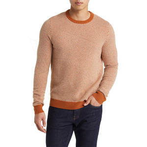 Mode col rond hiver conception personnalisé respirant pull tricot pull hommes chandails 2024 - Product Image 2