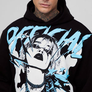 Sudadera con Capucha de Algodón 100% de Alta Calidad, Talla Grande, para Hombre, Venta al por Mayor, Invierno, con Logotipo Personalizado Estampado - Product Image 4