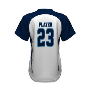 Maillot de baseball à col en V pour hommes de haute qualité pull en polyester semi-ajusté avec impression par sublimation 3D style de chemises pour garçons - Product Image 4