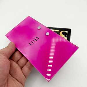 Plateau à cils en acrylique rose vif 11 11, impression de logo personnalisée, plateau à cils en acrylique rose vif, vente en gros OEM, plateaux à cils - Product Image 3