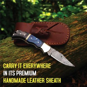 Cuchillo de hoja plegable para exteriores personalizable para supervivencia táctica Edc Camping senderismo corte Industrial con cuchillo de bolsillo - Product Image 2