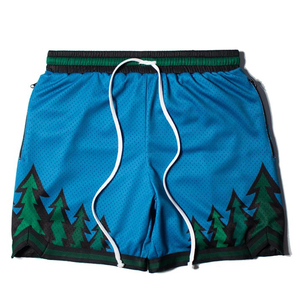 Shorts de basketball personnalisés en maille unie sublimée de haute qualité pour hommes et garçons (école) - Product Image 6
