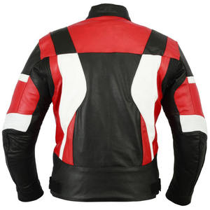 แจ็คเก็ตมอเตอร์ไซค์หนังแท้แบบยูนิเซ็กซ์สำหรับนักขี่มอเตอร์ไซค์  ปรับแต่งได้  พร้อมแผ่นป้องกันระดับ CE 1/2 ระบายอากาศได้ดี เหมาะสำหรับการแข่งขันทุกประเภท - Product Image 2