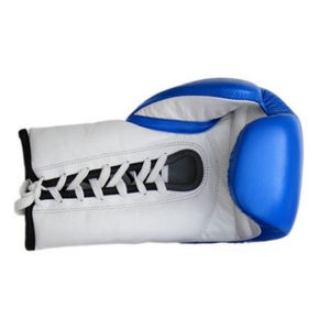 Vente en gros de gants de boxe professionnels de haute qualité à lacets en cuir de vachette véritable personnalisés - Product Image 4