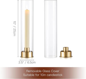 Candle <b>Holder</b> With <b>Glass</b> Pits on Metal Base With Customized Color and Sizes With Great Quality at Wholesale Prices - Product Image 3