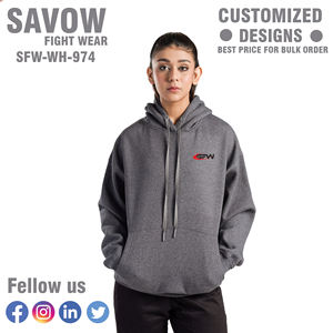 เสื้อฮู้ดดี้ขายส่งจำนวนมาก เสื้อฮู้ดดี้โอเวอร์ไซส์ เสื้อสเวตเชิ้ตผ้าฝ้าย เสื้อแจ็คเก็ตผ้าฟลีซ เสื้อผ้าสตรีทแวร์ เสื้อผ้าออกกำลังกาย เสื้อผ้าลำลอง สำหรับฤดูใบไม้ร่วงและฤดูหนาว - Product Image 5