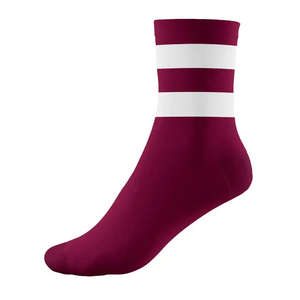 Calcetines Deportivos Casuales de Punto Color Granate con Rayas Blancas, Ecológicos, para Niños Pequeños, 2026 - Product Image 5