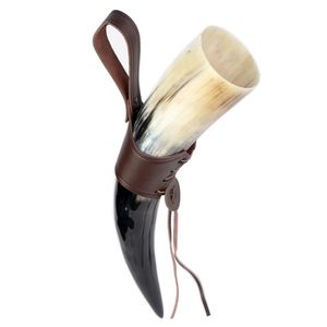 Authentic Handmade Natural Ox <b>Horn</b> Mug Polished <b>Viking</b> Drinking Beer Tankard Christmas Decoration Authentic Beer Cup <b>Viking</b> <b>Horn</b> - Product Image 1