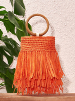 Sac seau en raphia de différentes couleurs avec pompons, vente en gros, nouveauté 2024, tendance