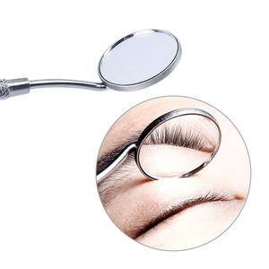 Espejo Antivaho para Extensión de Pestañas con Mango Largo y Acabado Brillante para Uso en Salón de Belleza - Product Image 4