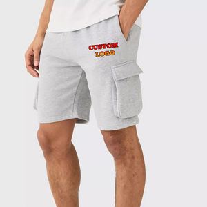 Design à la mode hommes Shorts noir coton décontracté respirant séchage rapide DTF imprimé Logo tissu doux couture Durable style de vie - Product Image 6