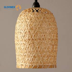 Couvertures durables de lumière naturelle de Vietrustic pour l'éclairage d'intérieur d'abat-jour de rotin en bambou de plafonniers - Product Image 2