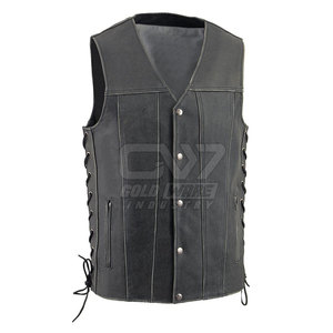 Chaleco de cuero de material de alta calidad para hombre, venta al por mayor, Chaleco de cuero para hombre, Chaleco de cuero transpirable para hombre - Product Image 1